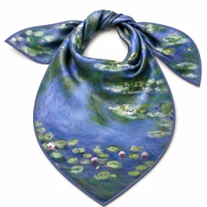 PAOLA RIVELLI Šatka, 90x90 cm Claude Monet Water Lilies